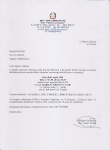 Segnalazione incontro Bullismo
